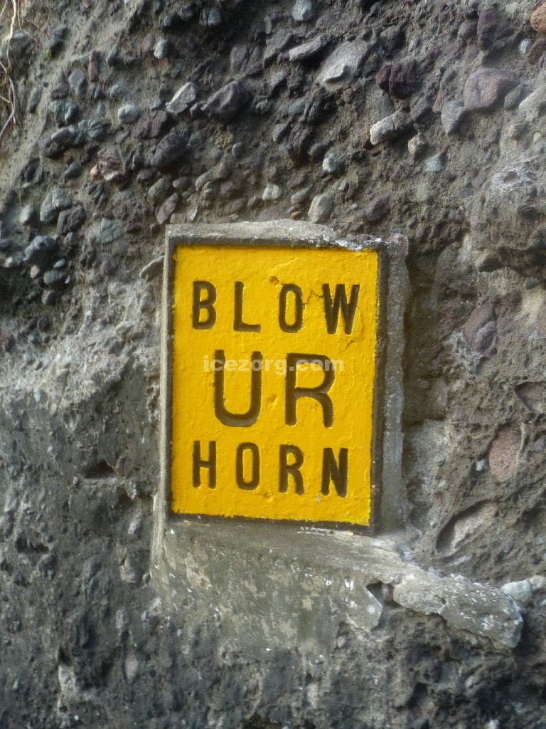 Blow Ur Horn sign in Batanes